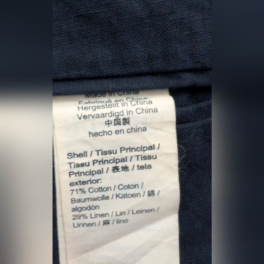 J Crew Cotton/Limen Classic Navy Blazer, 44R - Picture 8 of 10